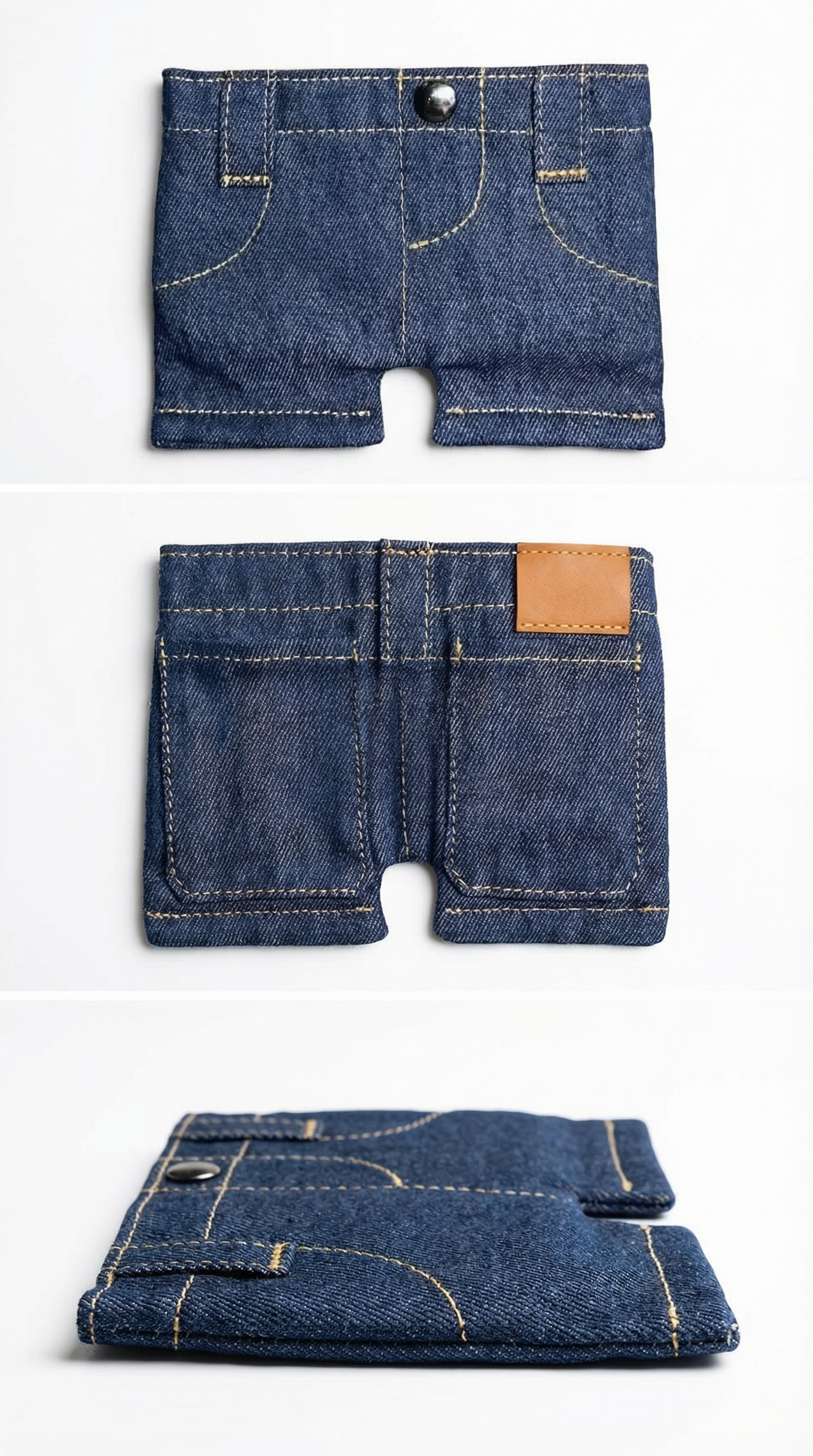 Denim Jeans Wallet - Unique bifold design