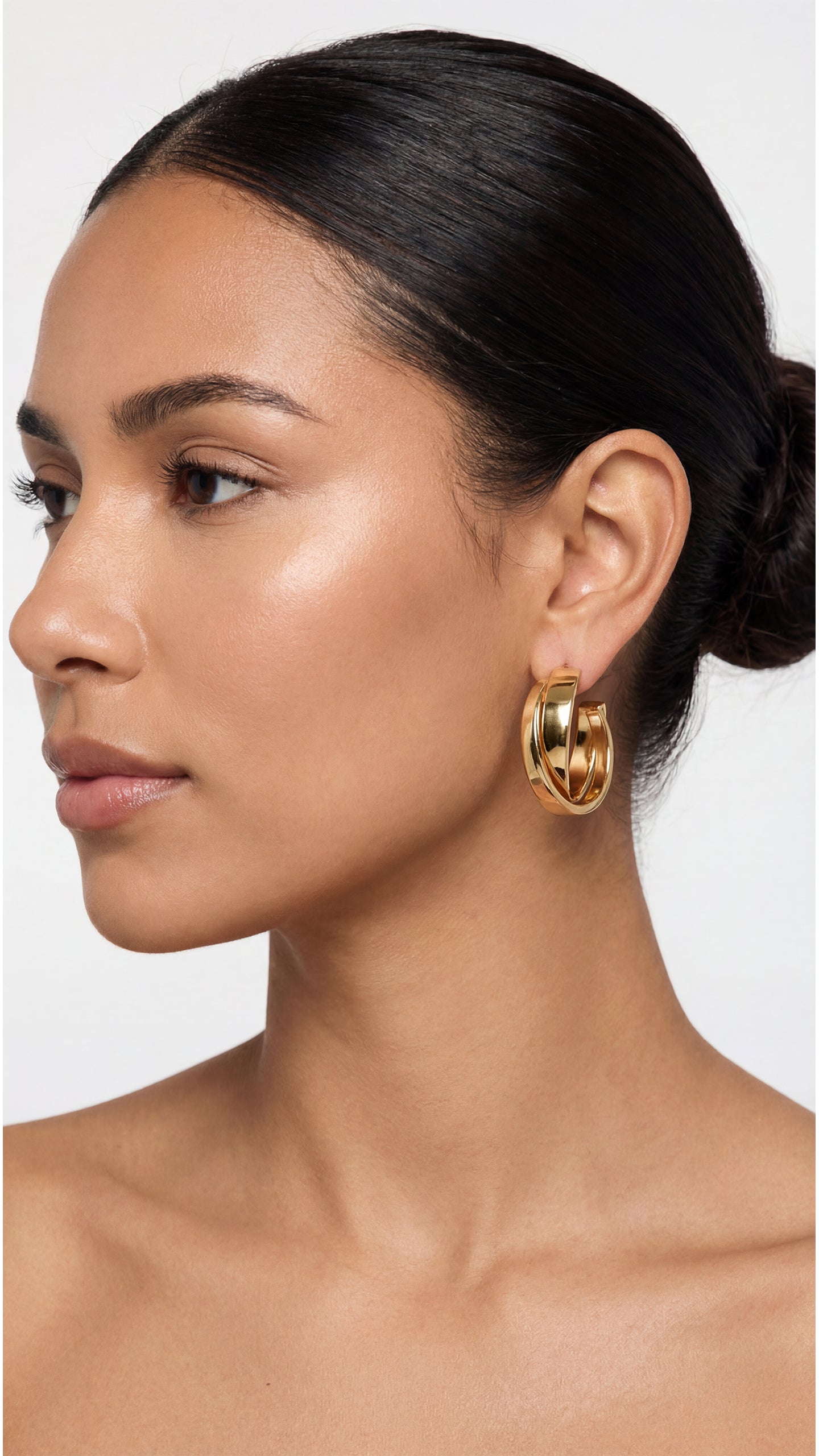 Gold-Tone Hoop Earrings